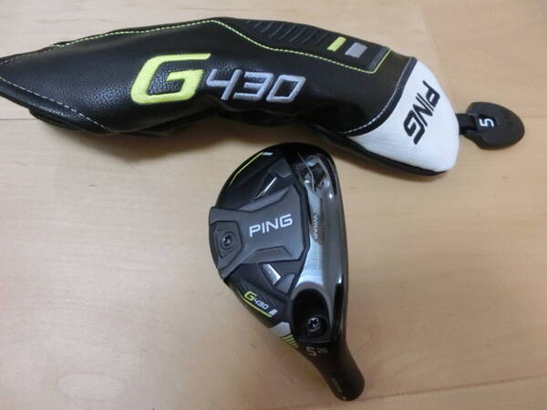 PING ピン G430 ハイブリッド #5 26° ヘッドのみ ヘッドカバー付き ユーティリティー 5U 5H