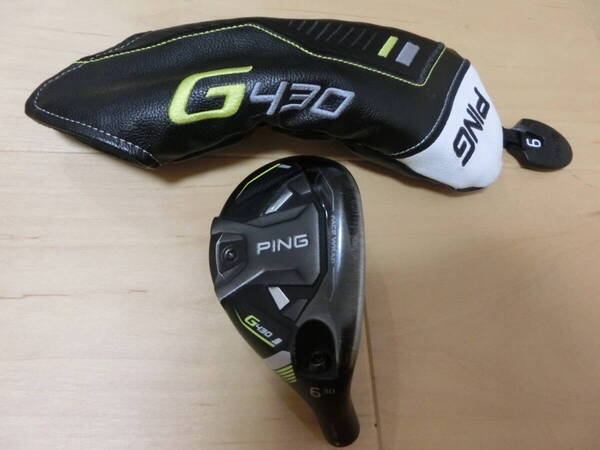 PING ピン G430 ハイブリッド #6 30° ヘッドのみ ヘッドカバー付き ユーティリティー 6U 6H 日本仕様