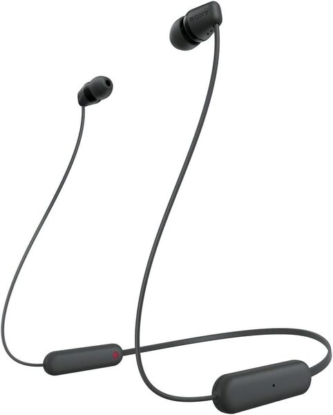 ソニー SONY ワイヤレスイヤホン ワイヤレス イヤホン Bluetooth 対応 25時間スタミナ IPX4防滴 DSEE搭載 ブラック WI-C100