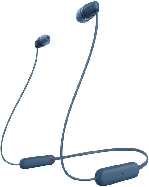 ソニー SONY ワイヤレスイヤホン ワイヤレス イヤホン Bluetooth 対応 25時間スタミナ IPX4防滴 DSEE搭載 ネイビー WI-C100
