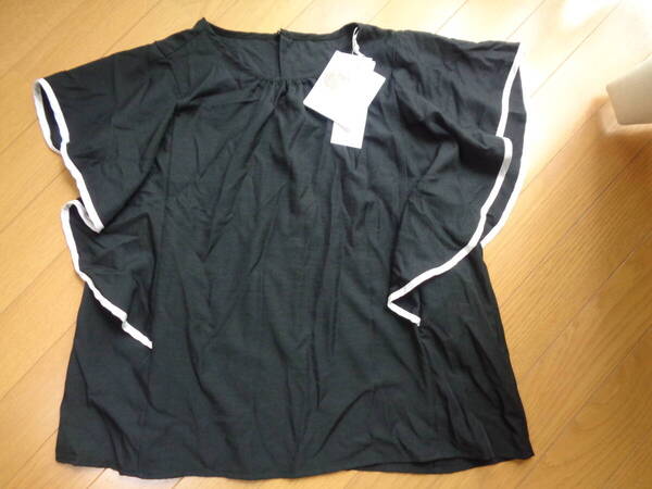 しまむら☆インフルエンサー☆yumi☆tal.byyumi☆田中里奈☆ミーサクローゼット☆mysacloset☆新品☆バイカラー☆ブラウス☆配色フリル