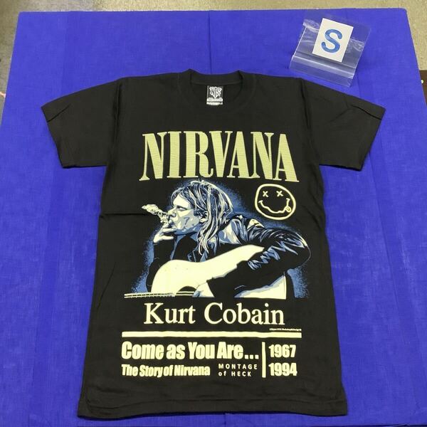 SR11S3 ニルヴァーナ バンドTシャツ Sサイズ 7 NIRVANA カートコバーン Kurt Cobain 半袖Tシャツ 黒