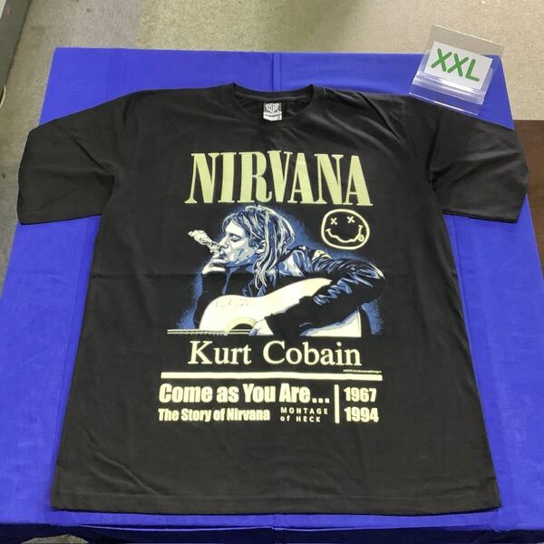 SR9D4 ニルヴァーナ バンドTシャツ XXLサイズ NIRVANA Kurt Cobain カート・コバーン