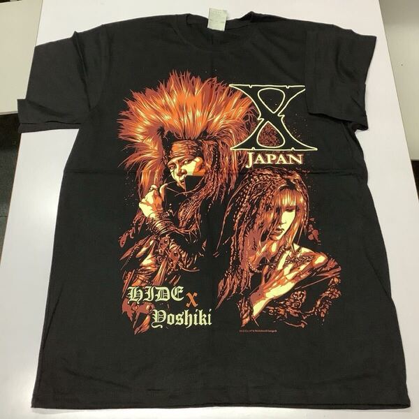 SR9C4 エックス ジャパン バンドTシャツ XLサイズ X JAPAN Yoshiki HIDE 半袖 Tシャツ ブラック