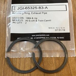 送料込み マフラー リテーニング リング ガスケットビッグツイン ツーリング ソフテイル ダイナ スポーツスター JAMESGASKETS 車検