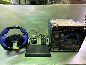 ⑤-1 GRAN TURISMO 4 Feel More Driving Realism グランツーリスモ Logicool PS2 対応 ハンドル