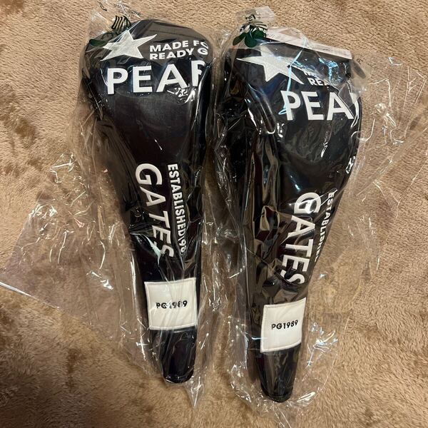 新品正規品 パーリーゲイツ フェアウェイウッド ヘッドカバー 2個セット ダークネイビー FW 高品質 マグネット開閉 送料無料