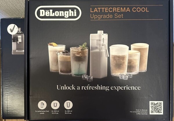 新品未使用デロンギ リヴェリア 自動コーヒーメーカー サンドベージュ ラテクレマアップグレードセット DeLonghi RIVELIA