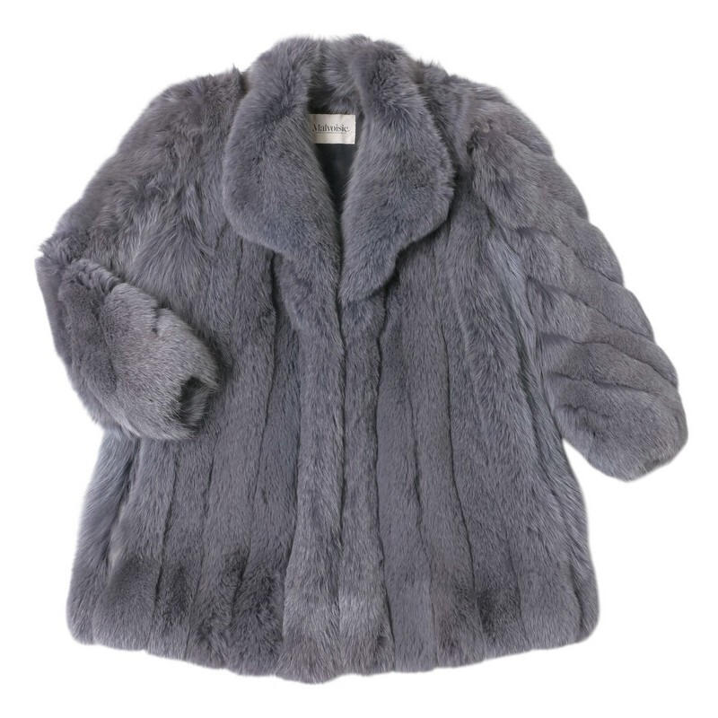 希少 ディオール 裏地ロゴ Dior SAGA FOX シルバーフォックス