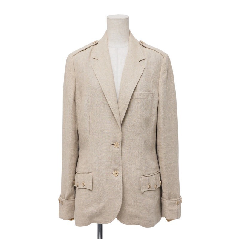 新品 LAUREN ラルフローレン ベージュ リネンジャケット 未使用