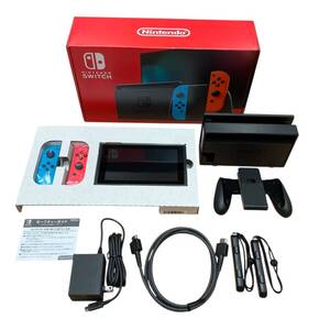 NINTENDO ニンテンドー switch スイッチ 本体 HAD-S-KABAA ネオンブルー・ネオンレッド 箱入り 保管品 極美品 起動確認○