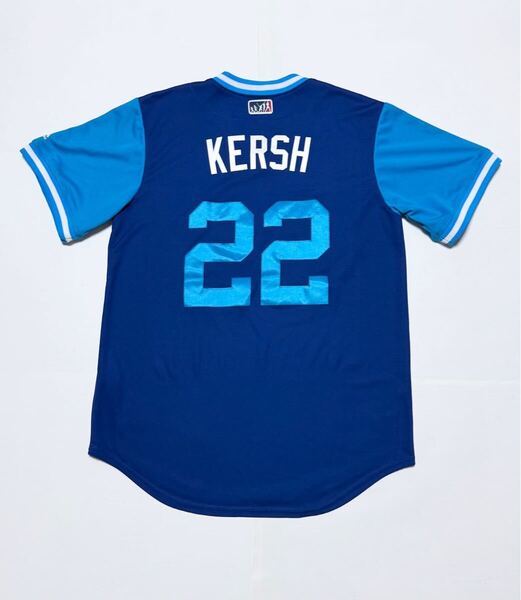 送料無料 MLB ロサンゼルス ドジャース マジェスティック レプリカ ユニフォーム クレイトン カーショウ M 即決 2018 players weekend