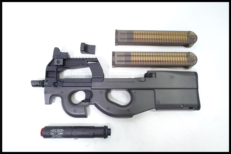 東京マルイ p90 ブラック ドットサイト・予備マガジン・バッテリー付属 Yahoo!オークション -「p90 ドットサイト」(ホビー、カルチャー