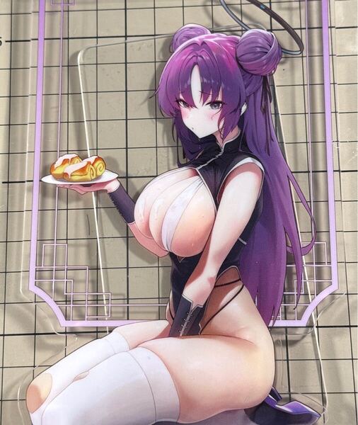 正規品 韓国同人イベント限定 チョチョミ(chochomi)先生描き下ろし ユウカ BIG両面アクリルフィギュア ■ ブルアカ ブルーアーカイブ