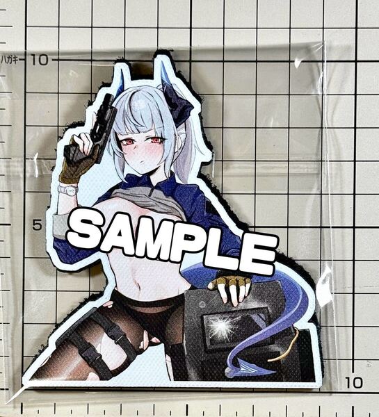 国内未発売 正規品(Tactical Nights series) リスカム レザー調ベルクロパッチ 特別版 ■ アークナイツ ワッペン サバゲー 痛ワッペン