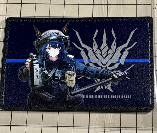 国内未発売 正規品(Tactical Nights series) チェン レザー調ベルクロパッチ ■ アークナイツ ワッペン サバゲー 痛ワッペン
