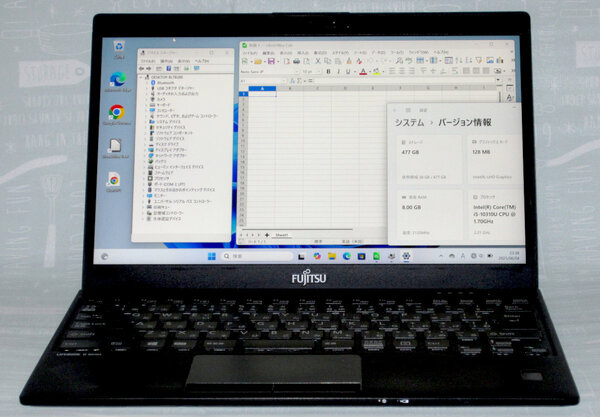 送料無料 LIFEBOOK U9310 SSD512GB メモリ8GB/フルHD/Core i5-10310U/第10世代/Windows 11/Office/ChatGPT/Webカメラ/Wi-Fi6/薄型/軽量/FHD
