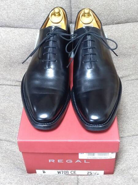 ■REGAL SHOES ORIGINAL 店舗限定 ホールカットシューズ W70B 25.5㎝ 黒 ゴアテックス仕様 送料無料 リーガル GORE-TEX