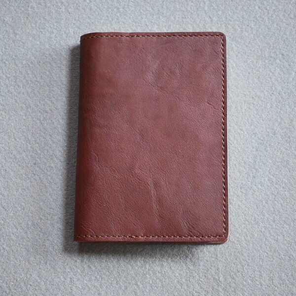 ほぼ日手帳カバー A6 オリジナル レザー 姫路 ヌメ革 牛革 ブラウン 茶 ブックカバー スケジュール帳 メンズ レディース 男女兼用