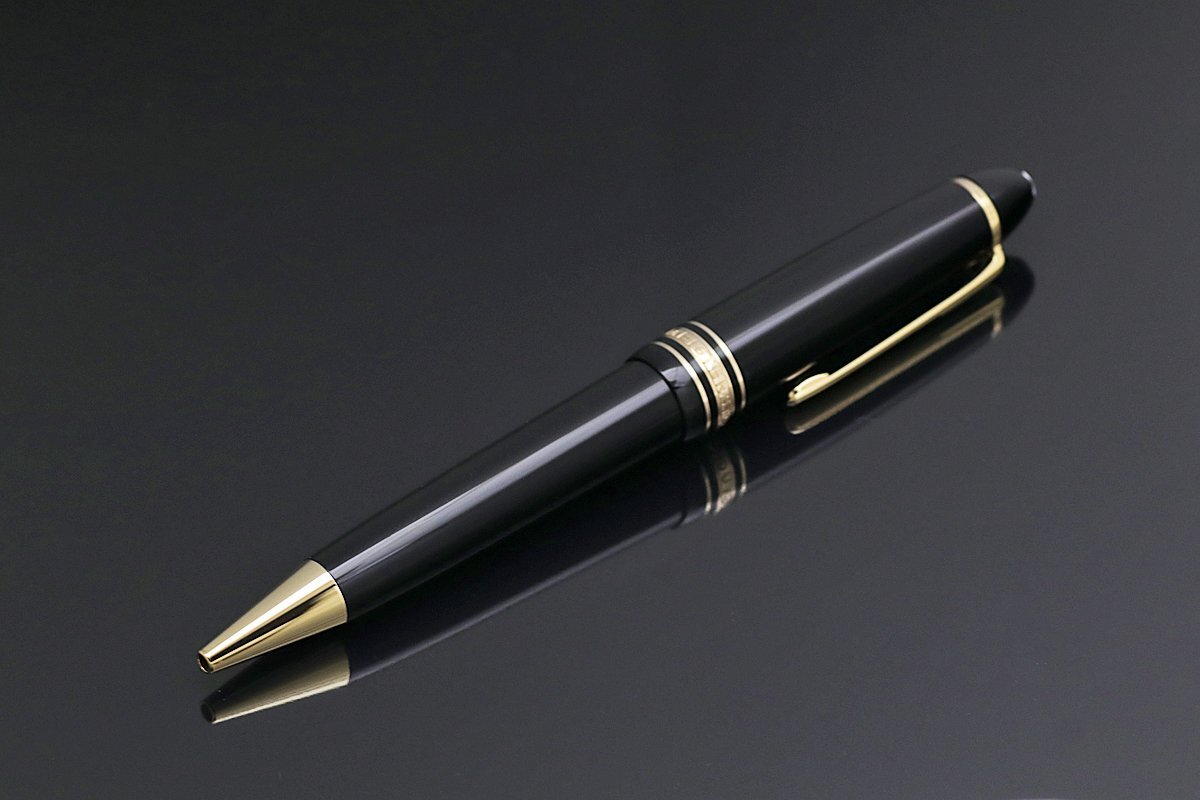 超美品　モンブラン　ル・グラン 161 ブラックx ゴールドドイツ製 ボールペン 新品)MONTBLANC モンブラン ボールペン マイスターシュテュック