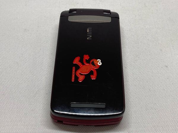 概ね美品 au WIN CDMA W53CA CASIO カシオ EXLIM エクシリム 携帯電話 ガラケー レッド f02a322dd