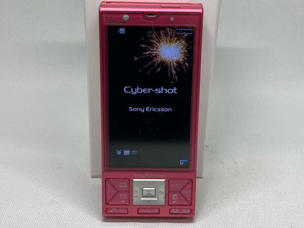 概ね美品 au CDMA S001 Sony Ericsson ソニーエリクソン 携帯電話 ガラケー ピンク f02a343dd