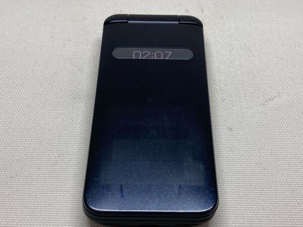 概ね美品 au GRATINA KYF37 KYOCERA 京セラ 携帯電話 ガラケー ネイビーブラック f01b350dd
