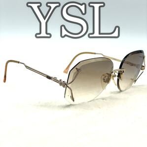 【ヴィンテージ】イヴサンローラン サングラス ゴールドフレーム 金色 YSL