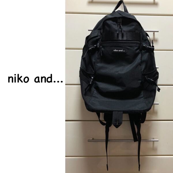 送料込み ニコアンド リュック ブラック 黒 nikoand. .. バックパック デイパック