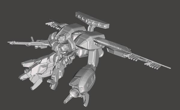1/144 レギオス アーモソルジャー トレッド アーモダイバー (エータ) 3Dプリント Legioss TLEAD 未組立 宇宙船 宇宙戦闘機 Fighter