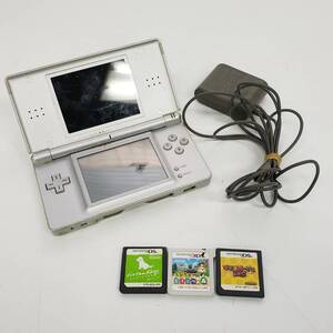 25札/A017701-2/FT3000/N073-8/【稲毛】 任天堂 NINTENDO DS Lite ソフトセット マリオパーティーDS/ニンテンドッグス/どうぶつの森