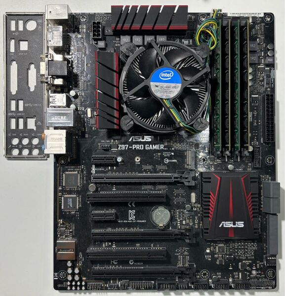 intel Core i7 4790K CPU ASUS Z97 マザーボード DDR3-1600 32GB intelリテールクーラー セット