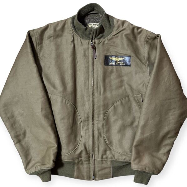 雰囲気抜群 稀少M品番 BUZZ RICKSON'S DEMOTEX タンカースジャケット NAVY DEPARTMENT実名復刻 サイズ40 M13531 東洋