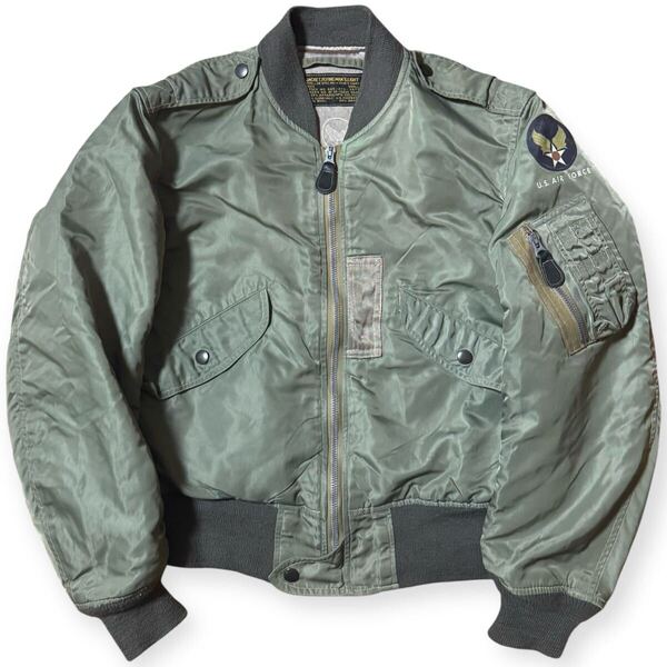 雰囲気抜群 BUZZ RICKSON'S TOPS APPAREL MFG Co.実名復刻 L-2B フライトジャケット Sサイズ