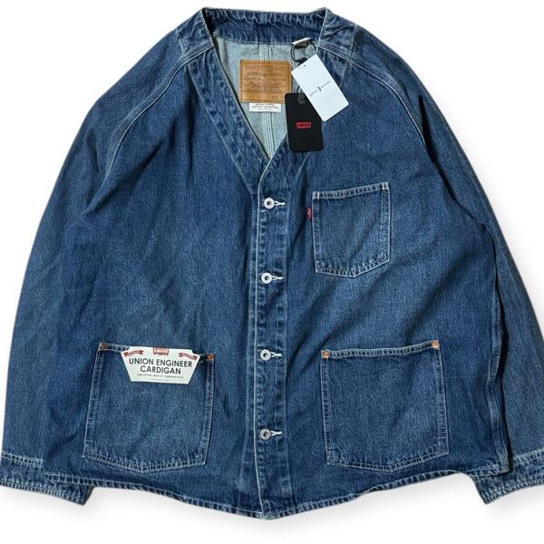タグ付 Levi's JOURNAL STANDARD別注 UNION ENGINEER CARDIGANR デニム カーディガン サイズXL ビッグサイズ