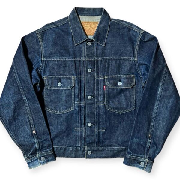 雰囲気抜群 LEVI'S 71507 濃紺 90s 復刻 2nd デニムジャケット サイズ40 旧日本製