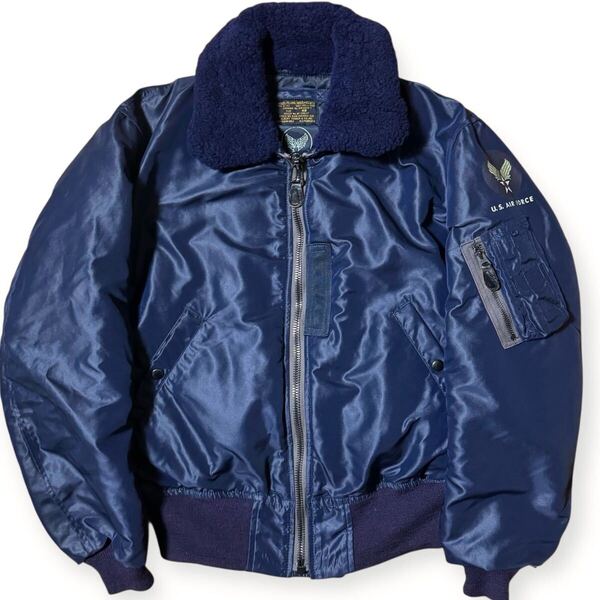 定価10万円 完売品 TOY'S McCOY 50's復刻 B-15C フライトジャケット ALBERT TURNER実名復刻 エアフォースブルー 襟ムートン サイズ40