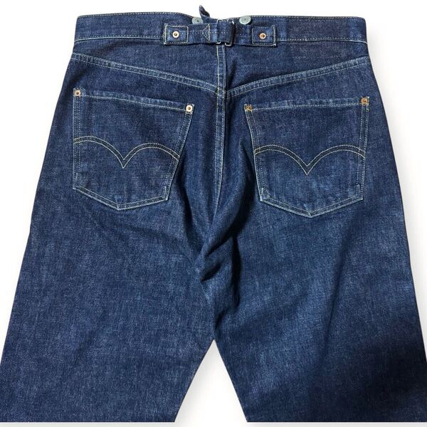稀少 LEVI'S S702-XX 濃紺 10's復刻 96年製 デニムパンツ ベルトループなし