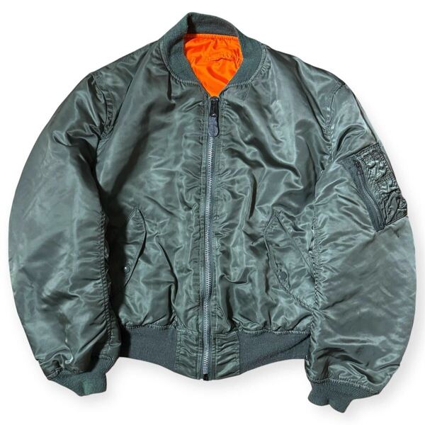ALPHA INDUSTRIES 80s 90s ビンテージ MA-1 フライトジャケット Lサイズ リバーシブル