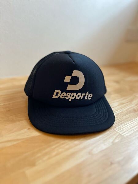 【中古美品】 デスポルチ/Desporte 帽子 アメリカンメッシュキャップ ブラック