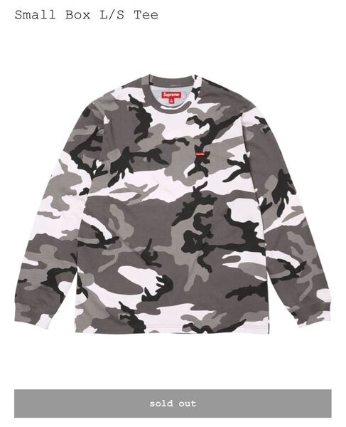 ☆Supreme Small Box L/S Tee Snow Camo ロンT Tシャツ シュプリーム 新品 送料込