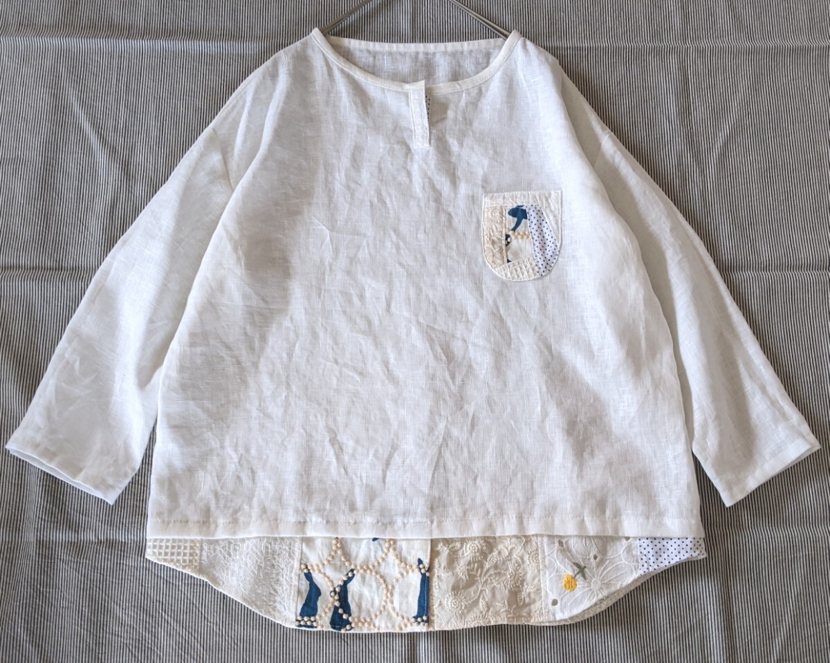 Yahoo!オークション -「リネン プルオーバー ハンドメイド