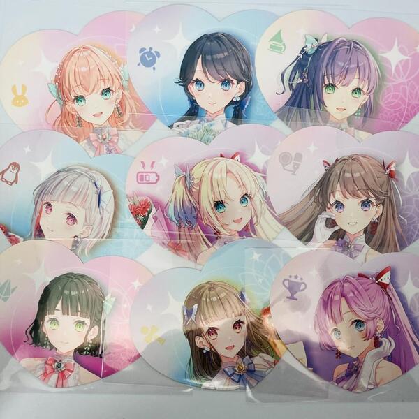 蓮ノ空 ハート型カード コンプリートセット AURORAFLOWER衣装