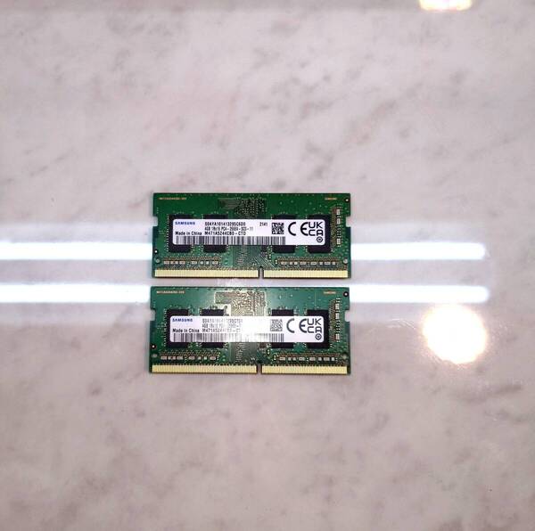良品!SAMSUNG メモリ PC4-2666V 4GB2枚 1Rx16 デスクトップ ノートPC DDR4 マイクロン Micron サムスン SKhynix SDRAM