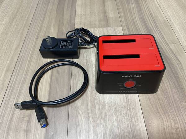 WAVLINK HDDスタンド USB3.0接続 2.5型 / 3.5型 SATA HDD/SSD対応 パソコンなしでHDDのまるごとコピー機能付き