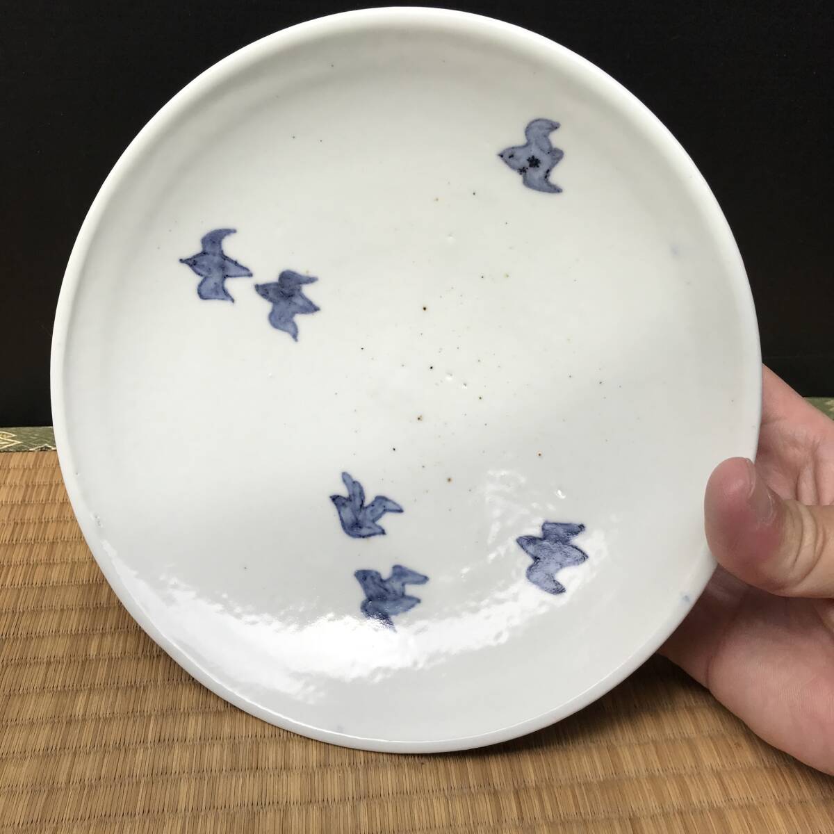 古伊万里 伊万里 八角鉢 菓子鉢 染付 山水 菓子皿 蔵出し 5客