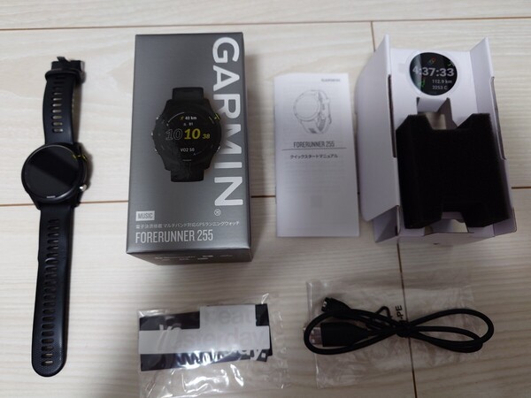 GARMIN Forerunner 255 Music ブラック 本体 ガーミン Black ランニングウォッチ