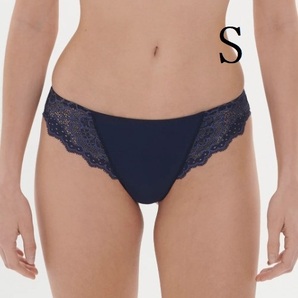 S★Simone Perele シモーヌ ペレール CARESSE 海外高級下着タンガ 紺