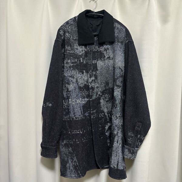 ヨウジヤマモト プールオム 21AW 図案シャツジャケット 3