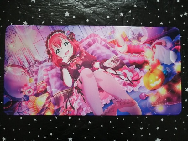 ラブライブ サンシャイン マウスパッド プレイマット ラバーマット デスクマット ゲーミングマット アニメ60×30cm 新品 未使用 黒澤ルビィ